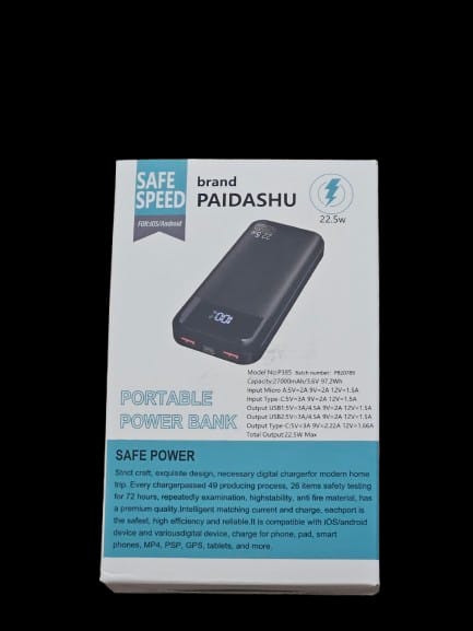 Power Bank 27,000mAh, PD3.0 QC4.0 22.5W Fast Charging PD20W USB C Power Bank M3HL