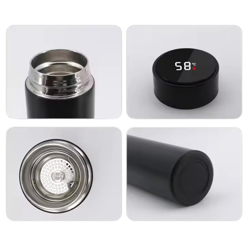Stainless Steel 500ml Intelligent Vacuum Flask Practical LED Display Water Bottle with Smart Reminder Smart Thermos