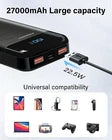 Power Bank 27,000mAh, PD3.0 QC4.0 22.5W Fast Charging PD20W USB C Power Bank M3HL