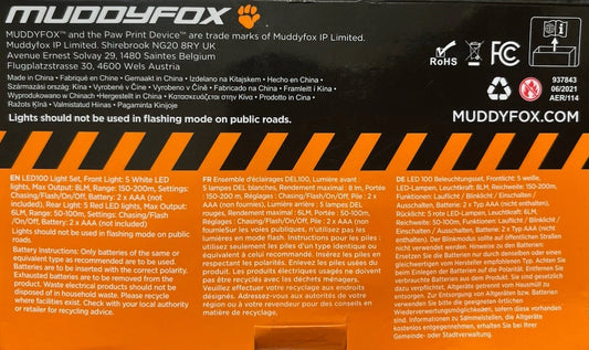 Bike LED Light Set (Front & Rear)