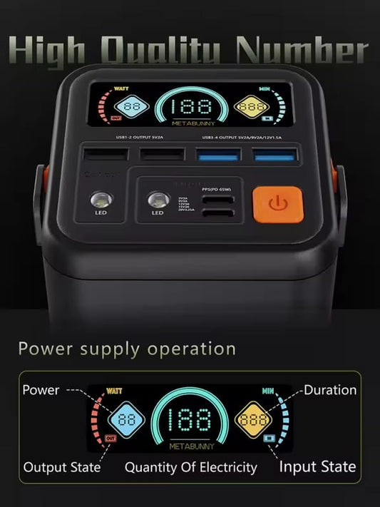 60000mAh Power Bank 45W PD Fast Charging For Phone Outdoor