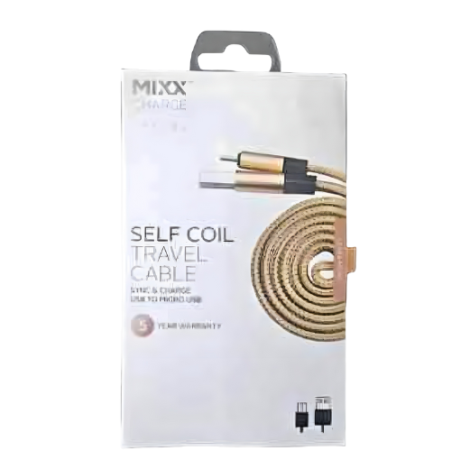 Travel cable self coiling.