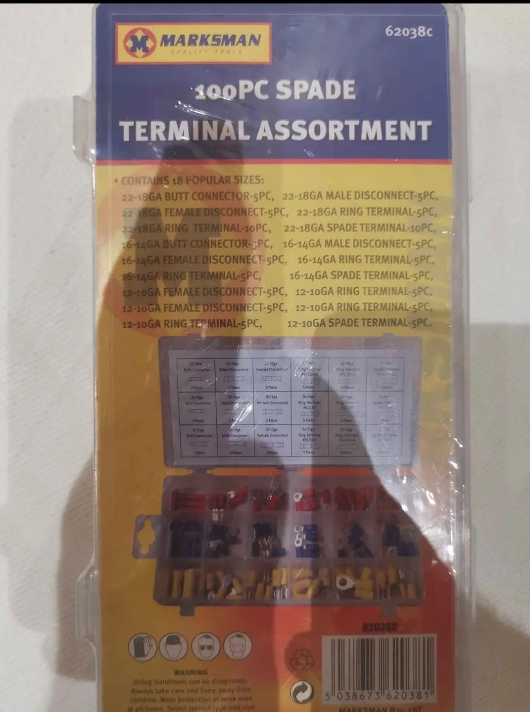 100 spade terminal assortment Contains 18 popular sizes