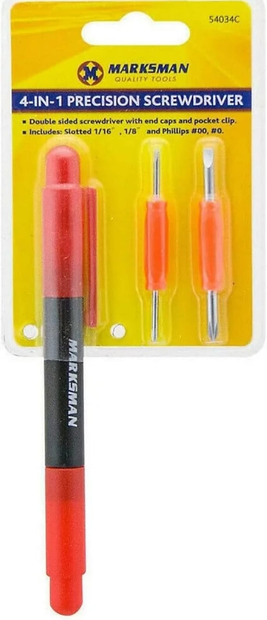 4 in 1 Precession Screwdriver with pocket clip