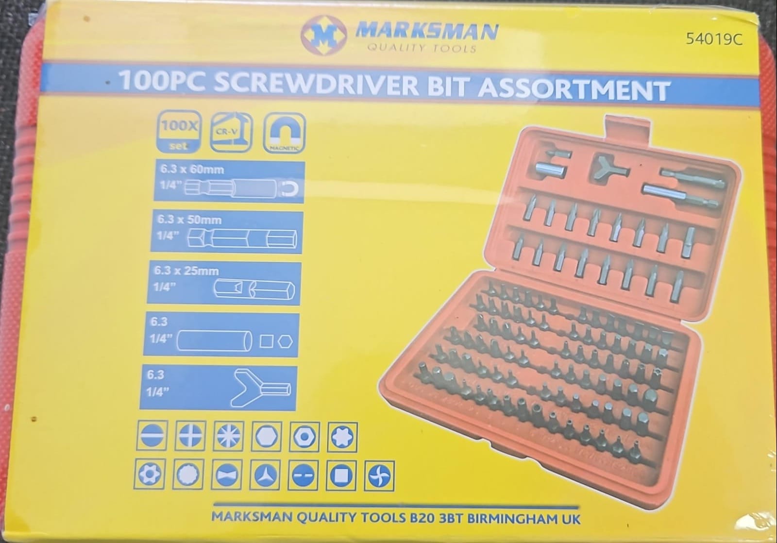 100pc Screwdriver Bit Set