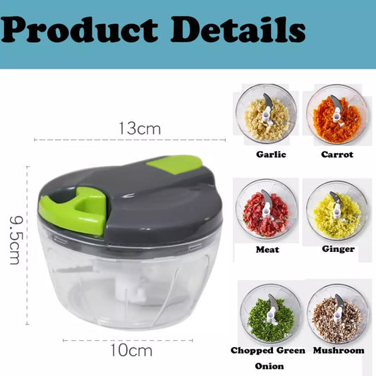 Manual Food Chopper Pull String (Green)